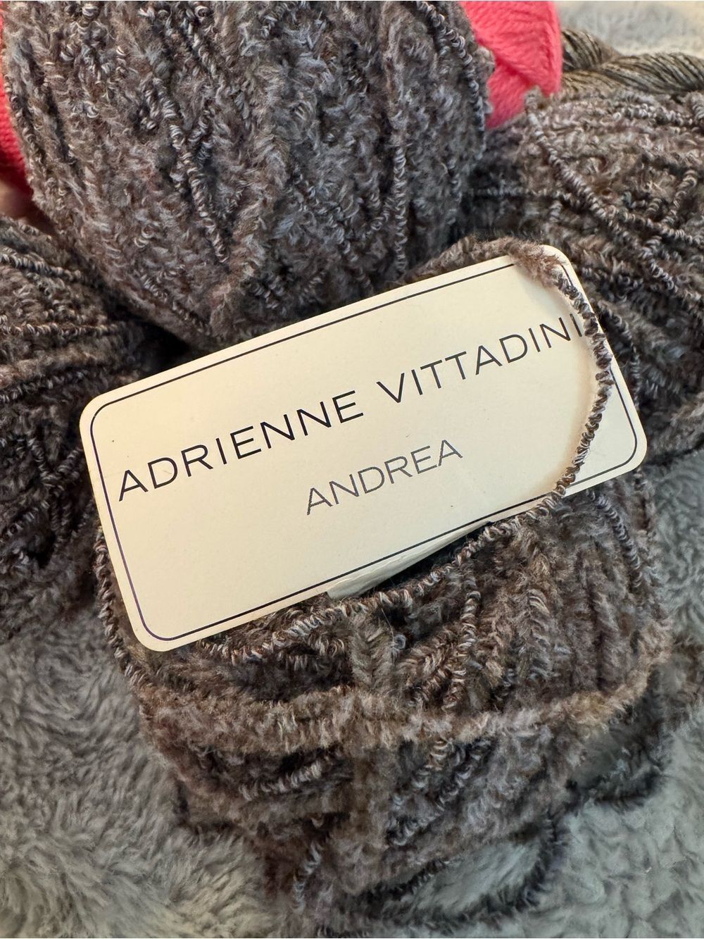 ADRIENNE VITTADINI Lot of 4 NWT Andrea  Wool Yarn Skeins Smoky Purple Gray Rare